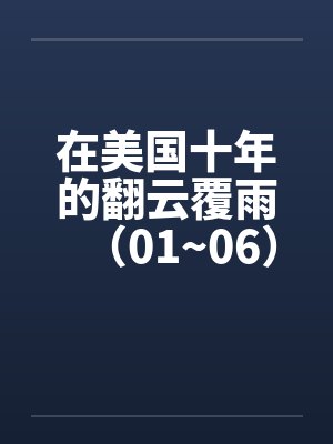 在美国十年的翻云覆雨（01~06）
