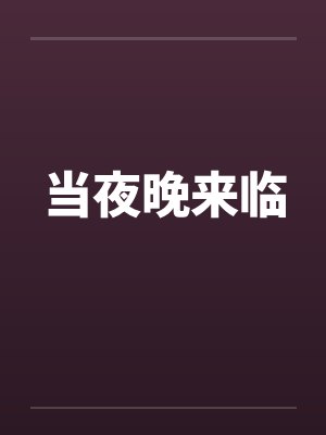 当夜晚来临